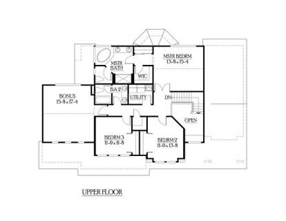 Floorplan 2 for House Plan #341-00063