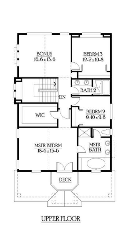 Floorplan 2 for House Plan #341-00064