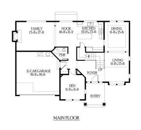 Floorplan 1 for House Plan #341-00065