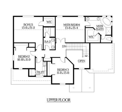 Floorplan 2 for House Plan #341-00065