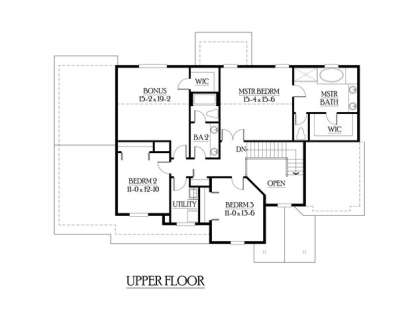 Floorplan 2 for House Plan #341-00066