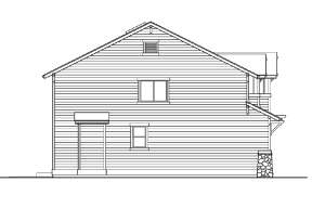 Narrow Lot House Plan #341-00067 Elevation Photo