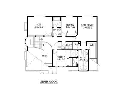 Floorplan 2 for House Plan #341-00070
