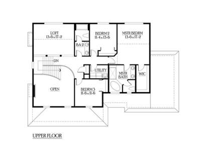Floorplan 2 for House Plan #341-00071