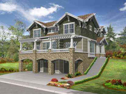 Northwest House Plan #341-00073 Elevation Photo