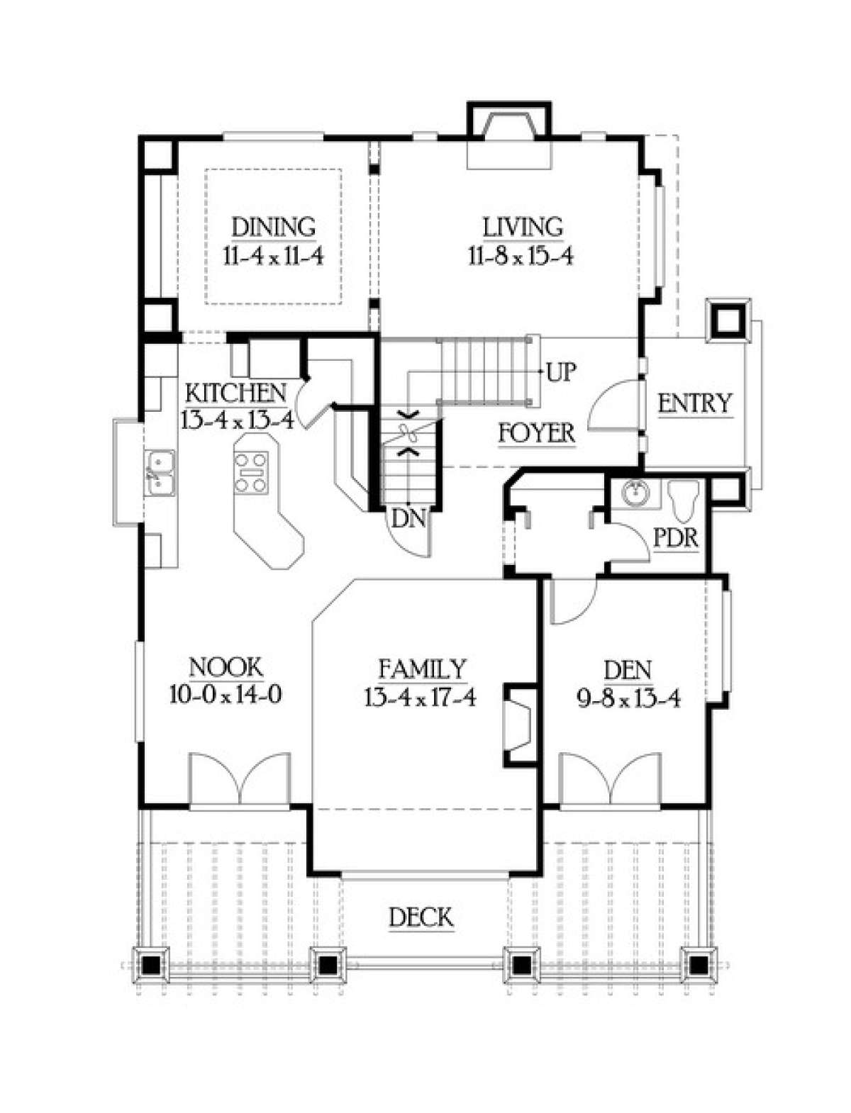 Floorplan 2 for House Plan #341-00073