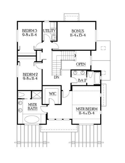 Floorplan 3 for House Plan #341-00073