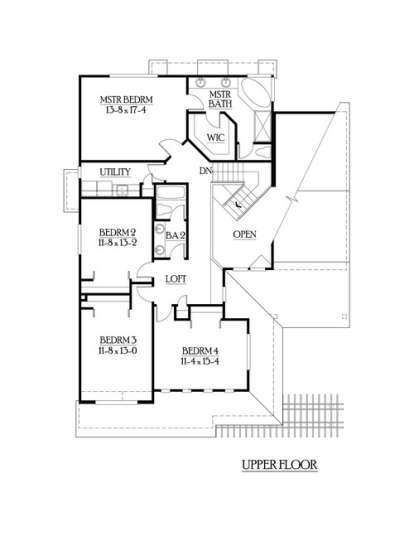 Floorplan 2 for House Plan #341-00074
