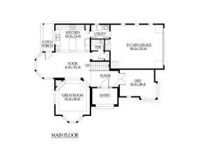 Floorplan 1 for House Plan #341-00075