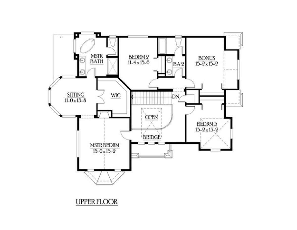 Floorplan 2 for House Plan #341-00075