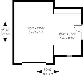 Garage Floor for House Plan #034-00162