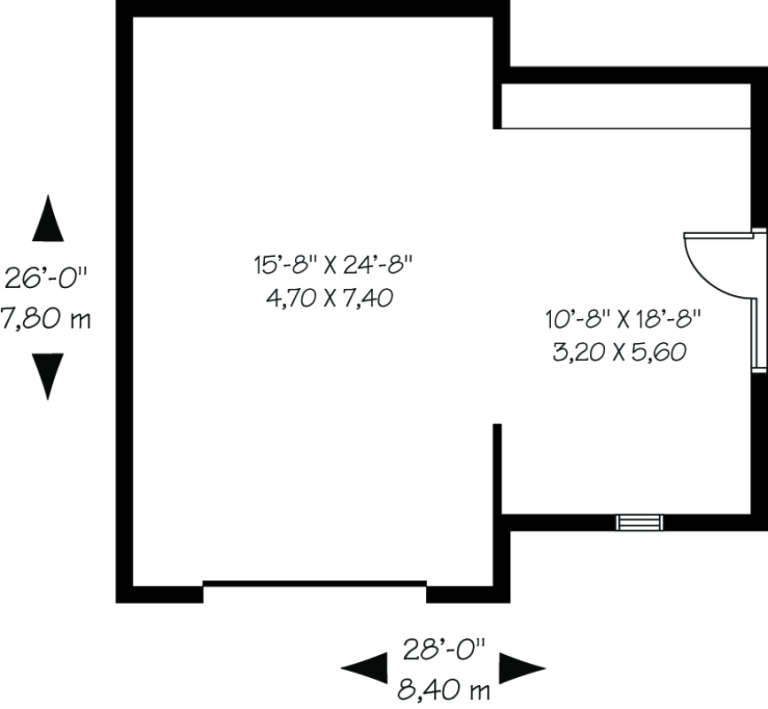 House Plan House Plan #595 Drawing 1