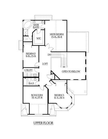 Floorplan 2 for House Plan #341-00077