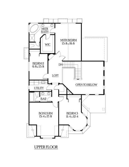 Floorplan 2 for House Plan #341-00078