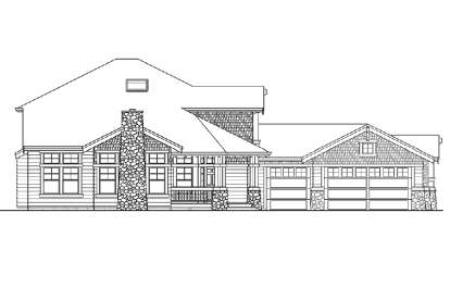 Country House Plan #341-00079 Elevation Photo