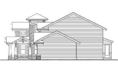 Craftsman House Plan #341-00080 Elevation Photo