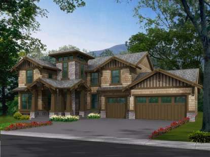 Craftsman House Plan #341-00080 Elevation Photo