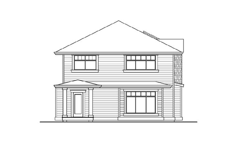 Coastal House Plan #341-00081 Elevation Photo