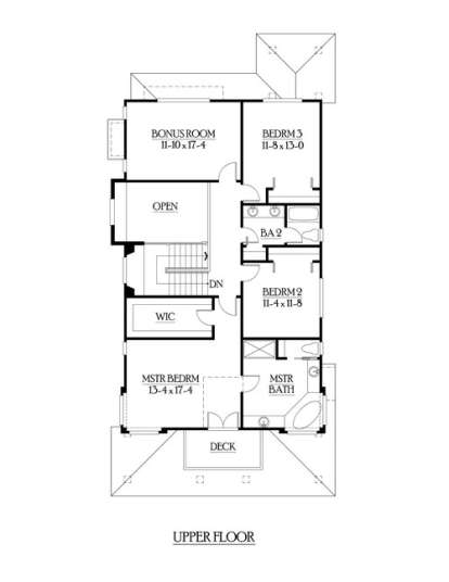 Floorplan 2 for House Plan #341-00081