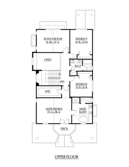 Floorplan 2 for House Plan #341-00082