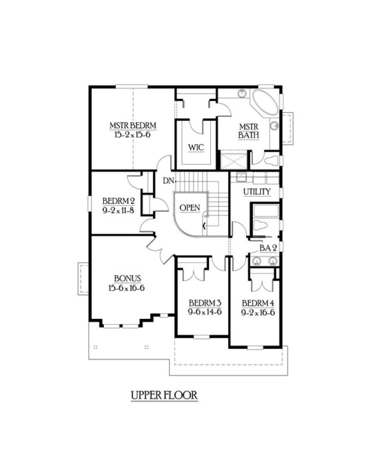 Floorplan 2 for House Plan #341-00085