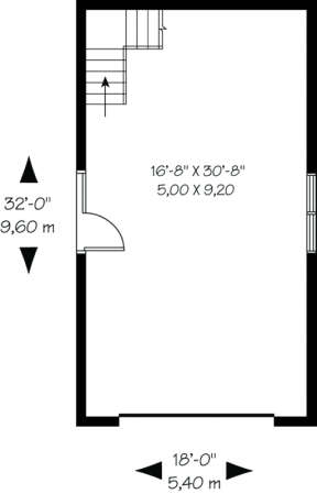 Garage Floor for House Plan #034-00163