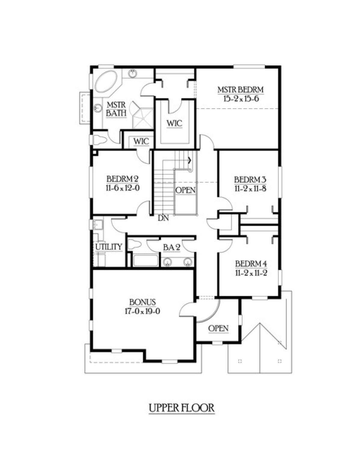 Floorplan 2 for House Plan #341-00088