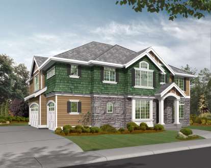 Northwest House Plan #341-00090 Elevation Photo