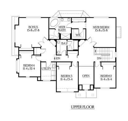 Floorplan 2 for House Plan #341-00090