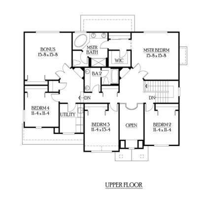 Floorplan 2 for House Plan #341-00091