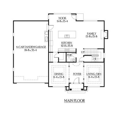 Floorplan 1 for House Plan #341-00094