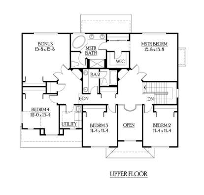Floorplan 2 for House Plan #341-00094