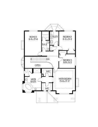 Floorplan 3 for House Plan #341-00095