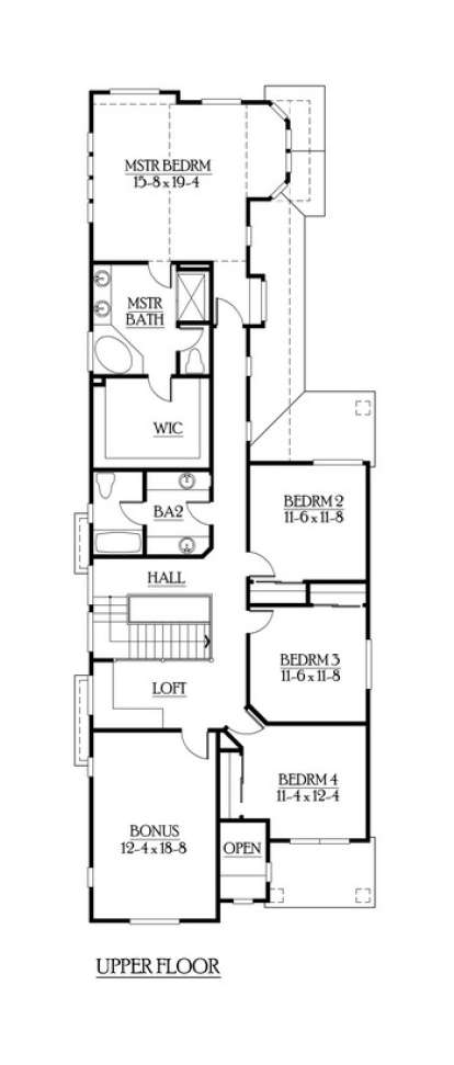 Floorplan 2 for House Plan #341-00096