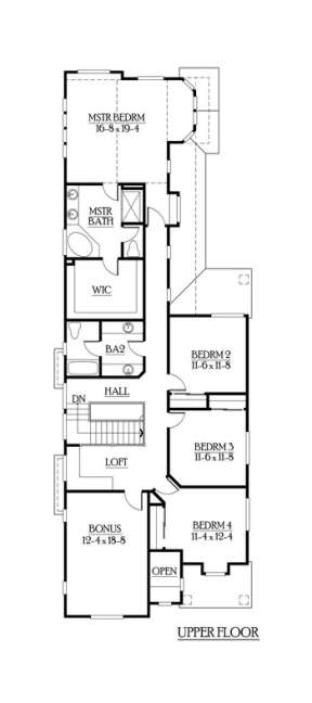 Floorplan 2 for House Plan #341-00097