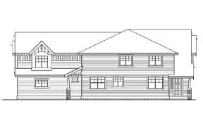 Narrow Lot House Plan #341-00098 Elevation Photo