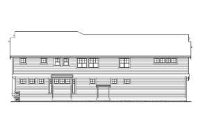 Narrow Lot House Plan #341-00098 Elevation Photo