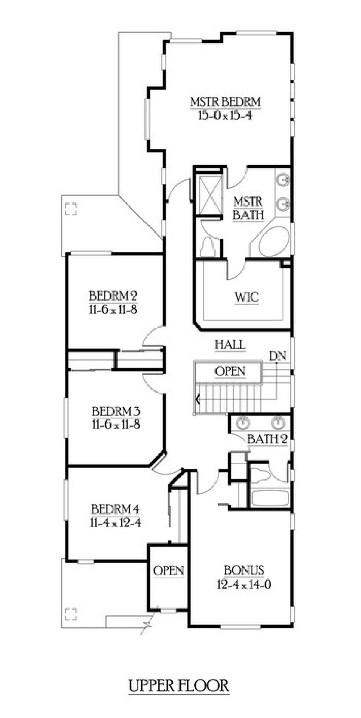 Floorplan 2 for House Plan #341-00098