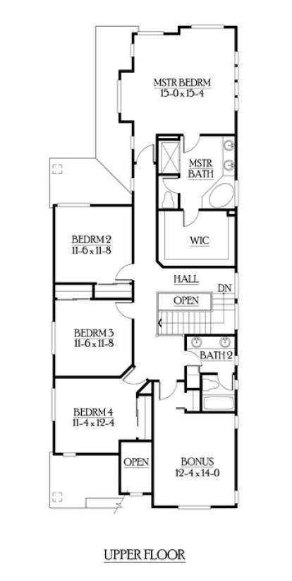 Floorplan 2 for House Plan #341-00098