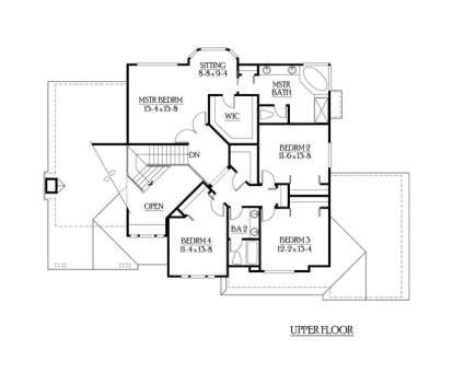 Floorplan 2 for House Plan #341-00099