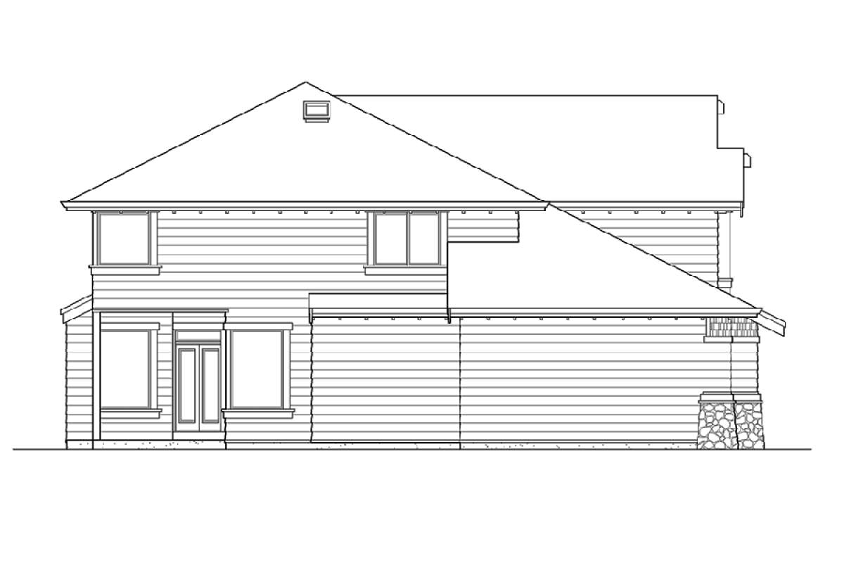 Craftsman House Plan #341-00100 Elevation Photo
