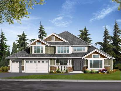 4 Bed, 2 Bath, 3040 Square Foot House Plan - #341-00101