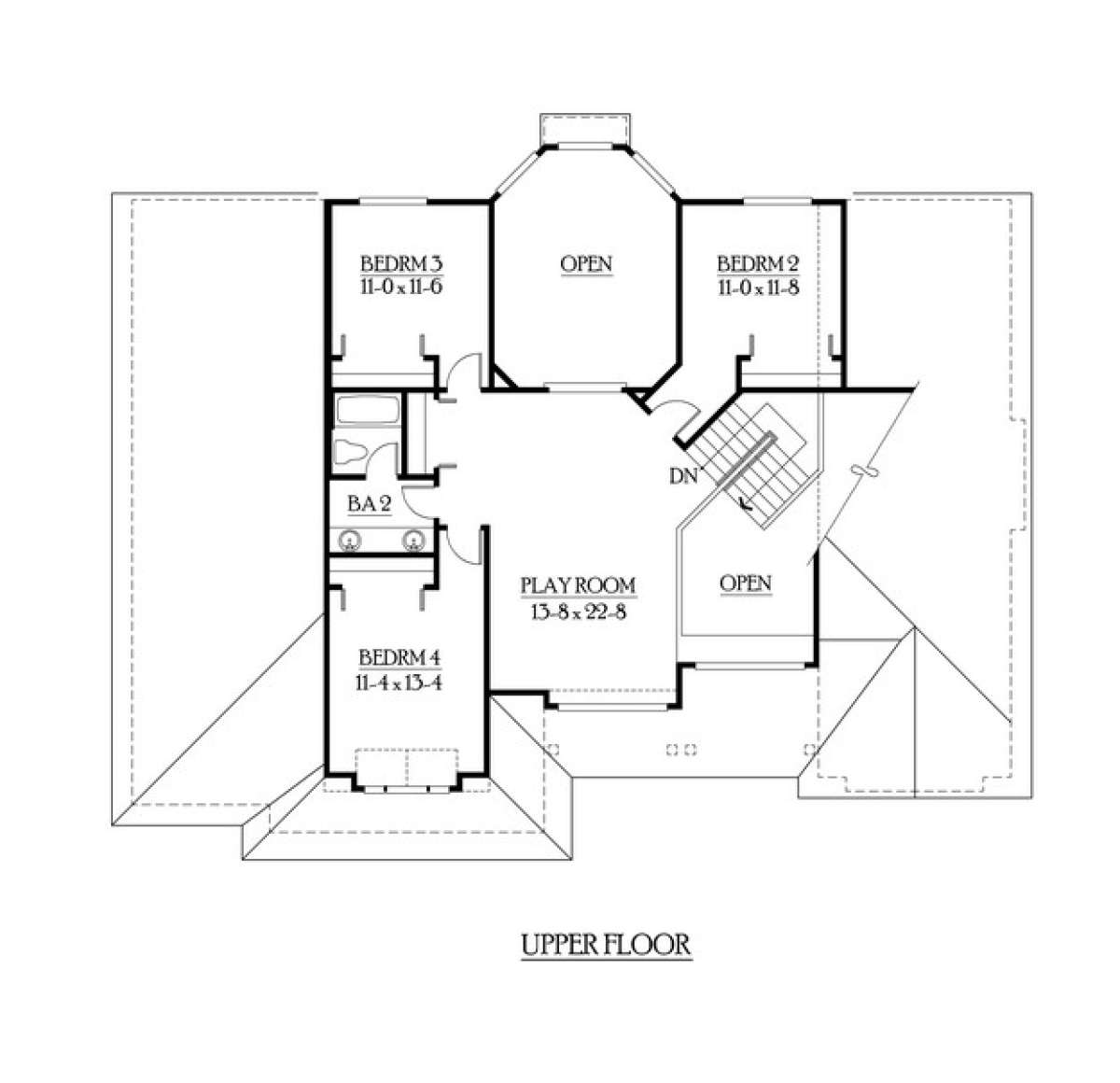 Floorplan 2 for House Plan #341-00101