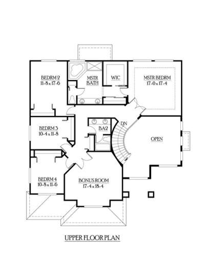 Floorplan 2 for House Plan #341-00102