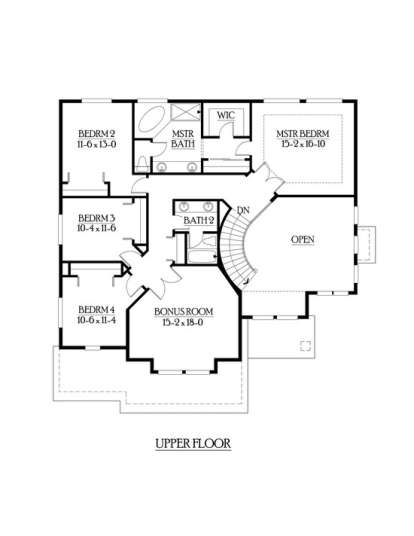Floorplan 2 for House Plan #341-00103