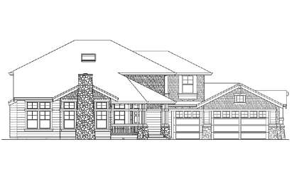 Northwest House Plan #341-00105 Elevation Photo