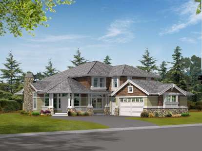 Northwest House Plan #341-00105 Elevation Photo