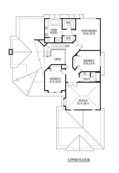 Floorplan 2 for House Plan #341-00105