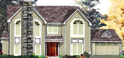 5 Bed, 3 Bath, 2443 Square Foot House Plan - #033-00120