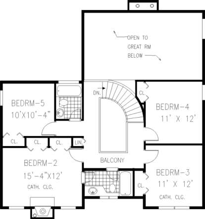 Floorplan 2 for House Plan #033-00120